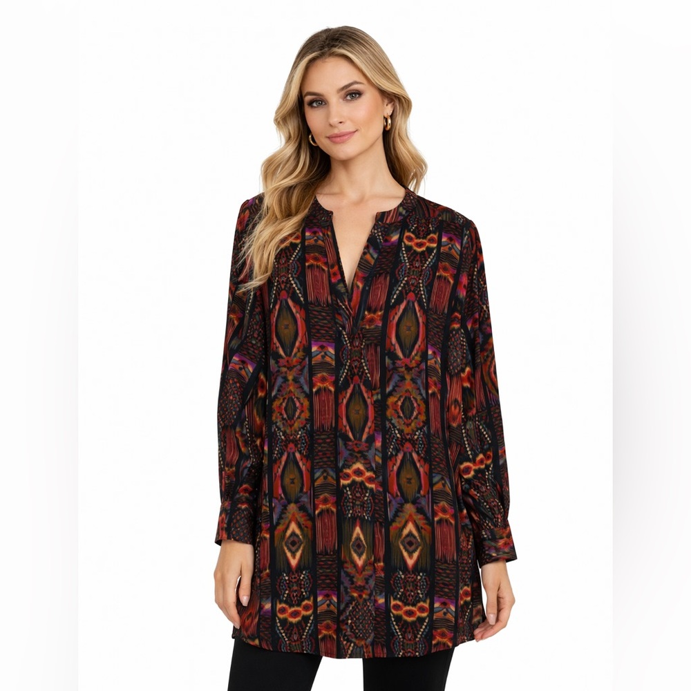 Soft Surroundings Printed Tunic Blouse
Size Medium
